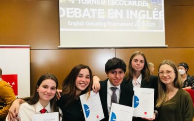 Ganadores Torneo Escolar de Debate en Inglés de la Comunidad de Madrid