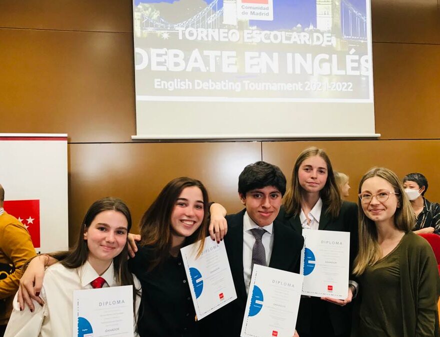 Ganadores Torneo Escolar de Debate en Inglés de la Comunidad de Madrid