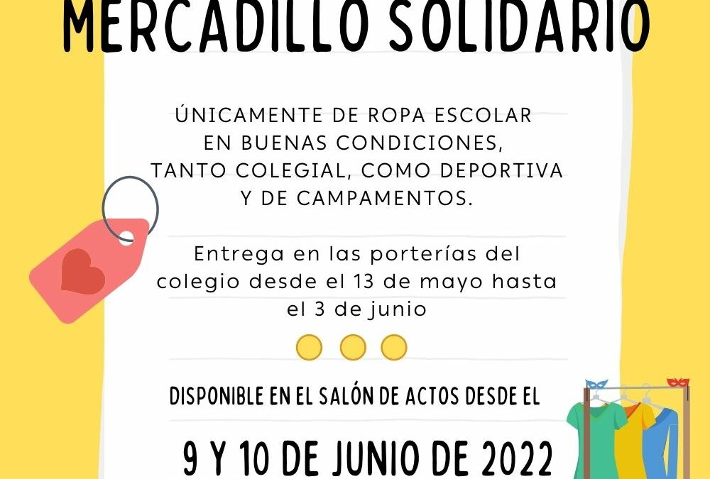 Mercadillo solidario – junio 2022