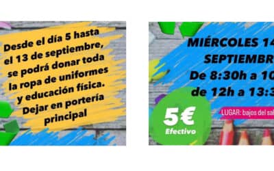 Mercadillo solidario -14 Septiembre