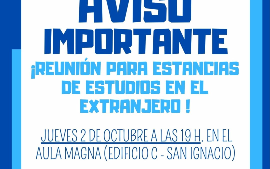 REUNIÓN ESTANCIA EXTRANJERO