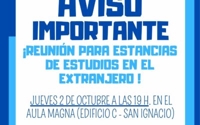 REUNIÓN ESTANCIA EXTRANJERO
